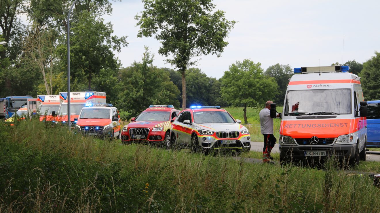 Auf der Ruller Straße (L 109) ereignete sich am Freitagnachmittag ein schwerer Verkehrsunfall. Foto: Marc Dallmöller / md-foto.com