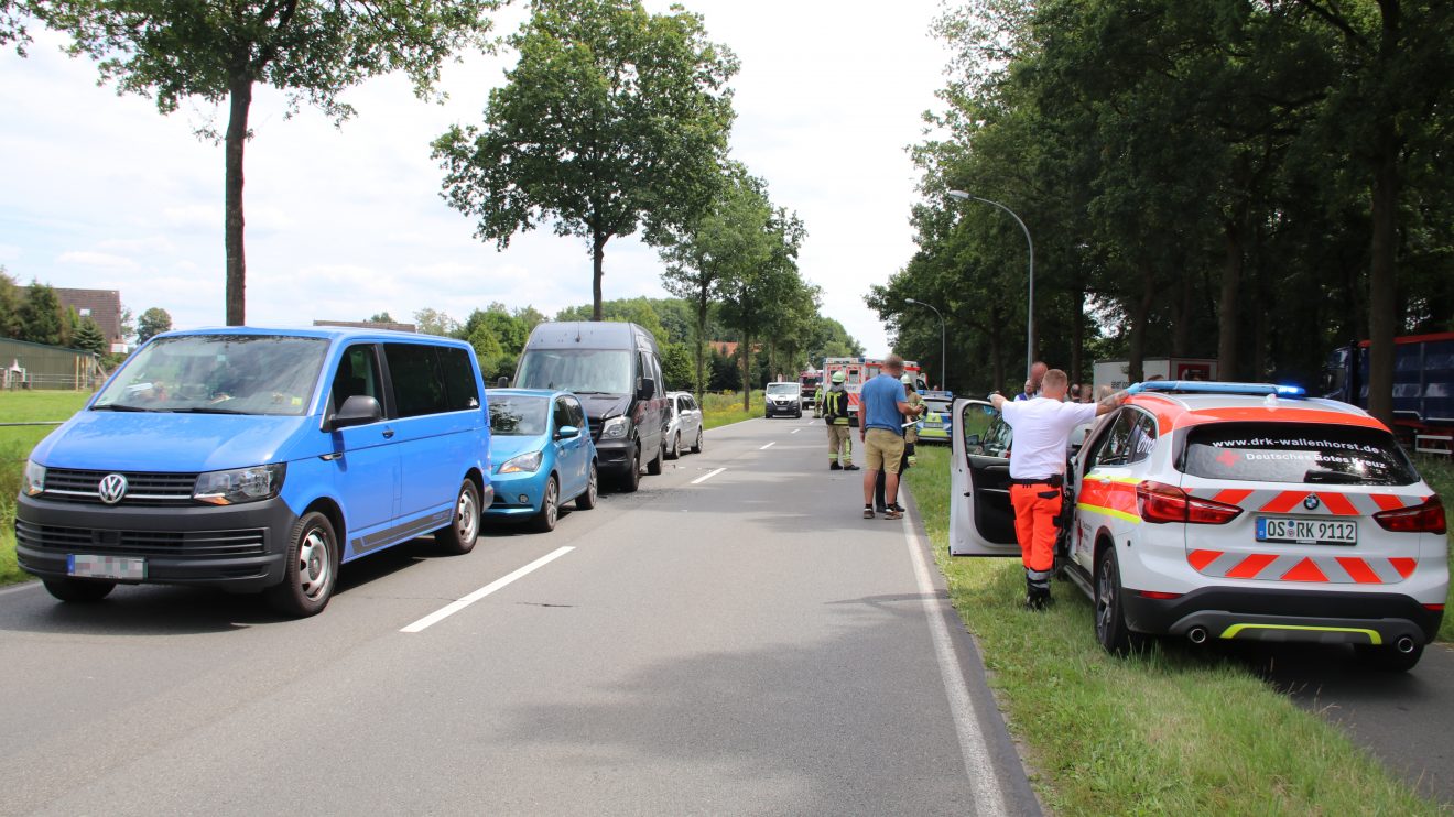 Auf der Ruller Straße (L 109) ereignete sich am Freitagnachmittag ein schwerer Verkehrsunfall. Foto: Marc Dallmöller / md-foto.com