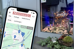Bei der Aktion Krippenwege lassen sich in unseren Gemeinden individuell gestaltete Krippen entdecken. Foto: Volker Holtmeyer