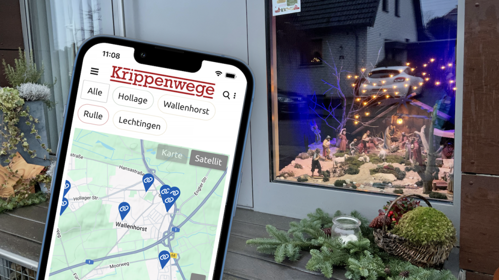 Bei der Aktion Krippenwege lassen sich in unseren Gemeinden individuell gestaltete Krippen entdecken. Foto: Volker Holtmeyer