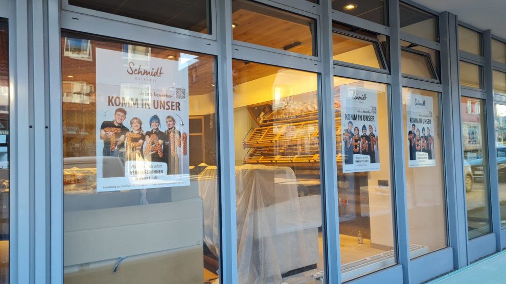 Im Februar eröffnet die Bäckerei Schmidt eine neue Filiale in Wallenhorst in den ehemaligen Räumlichkeiten der OLB, die derzeit umgebaut werden. Foto: Markus Noldes